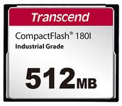 Transcend 180I 512MB CF Card for CNC Machine Industrial Grade Compact Flash Card - TS512MCF180I