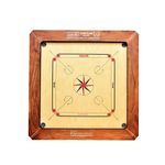 SISCAA Carrom Board Sure SLAM Indoor Board Game Approved by Carrom Federation of India & Maharashtra Carrom Association (Bulldog, 28mm)