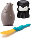 Pack of 3 - Barry The Bear Box Cheese Grater + Splatypus Jar Spatula + Gracula Garlic Crasher