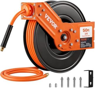 VEVOR Retractable Air Hose Reel 3/8 IN x 50 FT Hybrid Air Hose Max 300PSI