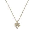 Ted Baker Palmele Crystal Palm Tree Pendant Necklace For Women (Gold Tone/Clear Crystal)