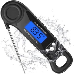 AMMZO Meat Thermometer Digital, Instant Read Food Thermometer - Waterproof w/Backlight for Cooking, Candy, Deep Fry, BBQ, Grill, Smoker and Roast, Camping & Kitchen Essentials