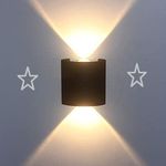 FILLISKA LED Outdoor UP Down Wall Light Warm White, IP-65 Waterproof & Shockproof Body (1+1,Metal)