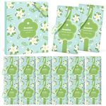 SCENTORINI Scented Sachets Jasmine Fragrance - Hanging Floral Wardrobe Freshener Drawer Deodorizer Bags - 14pcs Natural Long Lasting Sachet for Closet, Car, Linen, Gift Use