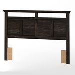 South Shore Furniture Versa Full/Queen Headboard, Rubbed Black