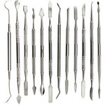 Yasumai 12 Pcs Carving Knife Tool kit Pottery Sculpture Modeling Carving Tools DIY Set Dental Wax Carvers Set Clay Sculpting Tool Sets