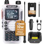 TIDRADIO TD-H8 10W Ham Radio,Bluetooth Programming,Dual Band 144MHz-146MHz VHF/430MHz-440MHz UHF Walkie Talkies for Adults Long Range,Two Way Radio 199CH VOX FM for for In&Outdoor-Crystal, 1 Pack