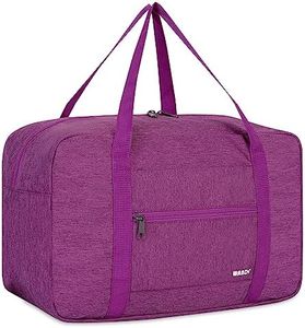 Sac à Main pour Avion Sac de Voyage Petit Bagage à Main Pliable Ryanair 40x20x25cm Sac de Sport Sac d'hôpital Sac de Week-End de WANDF (Denim Purple 20L)