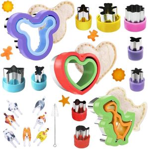 Vegetable Fruit Cutters Shapes Set 15pcs, Mini Cookie Cutters, Fruit Shape Cutters for Kids and Bento Box Lunch