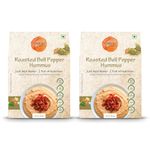 Organic Roots Bell Pepper Hummus | Traditional Flavors Pantry | 50g | Just Add Water, Instant Food | Healthy Ready to Eat | No MSG (Pack of 2)