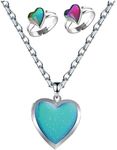 Mood Necklace Love Heart Change Col