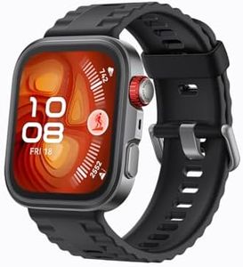 HUAWEI Watch FIT4 Pro Smartwatch, 1.82" Sapphire Display & Titanium Alloy Bezel, Up to 10-Day Battery Life, Dual Band GPS, Golf Courses map, 40 m Free Diving, Compatible with Android & iOS, Black