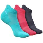 HEELIUM Bamboo Socks For Women | Ankle Length | Odour-Free & Breathable | Padded Base & Anti-Bacterial | 3X Softer Than Cotton Socks, Multicolor