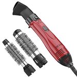 REVLON Hot Air Brush Kit For Styling & Frizz Control, 1200 Watts, Red