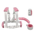 VReder Baby Reins Walking Harness, 2in1 Toddler Anti Lost Safety Leash Wrist Reins for Boys and Girls (Pink 2 metres)