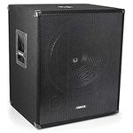 VONYX SWA18 18" Active Subwoofer Bass Bin DJ Disco Party PA Sub Speaker 1000W