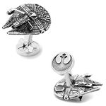 Star Wars 3D Millennium Falcon Cufflinks, Officially Licensed