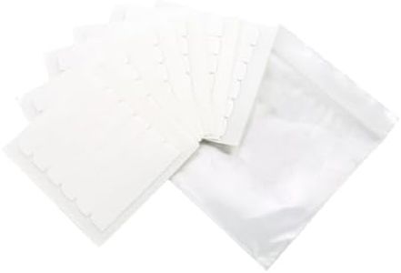 Moresoo Double Sided Extension Tapes for Replacement White Tape Tabs 6 Sheet, 36Pieces,4 cm x 0.8 cm