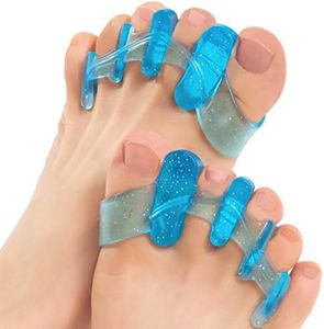 DR. JK- ToePal Gel Toe Separator, Narrow, 1 Pair, Toe Spacers, Toe Straightener, Hammer Toe Straightener, Toe Spreader, Toe Stretcher, Toe Corrector for Women and Men, Bunion Corrector