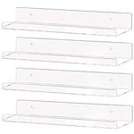 Clear Acrylic Shelf Wall Mounted No