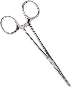 MABIS Kelly Forceps, Medical Forceps, Locking Forceps, Silver, 5.5"