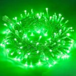 TEKCOOL 35 Feet Long LED Power Pixel Serial String Light, 360 Degree Light in Bulb | Copper Led Pixel String Light for Home Decoration,Diwali,Christmas(Green) Pack of 1.