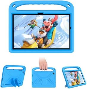 DOMAVER for Samsung Galaxy Tab A9 Plus Handle Case with Kickstand, 11 inch 2023 (SM-X210/X215/SM-X216), Heavy Duty Shockproof Protective Samsung Tab А9 Plus Case for Kids, Blue