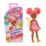 MGA Dream Bella Colour Changing Surprise Little Fairies Heavenly Series - Jaylen - 9+ Surprises - Mini Sun Fashion Doll with Iridescent Wings, Tiara & Pink Hair - For Children from 3 Years