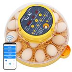 Eggs Incubator for Hatching Eggs, 16 Eggs Support Automatic Egg Turner, App Track Temperature & Humidity, Suitable for Chicken/Quail/Turkey/Pigeon Egg