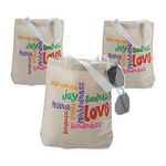 Fun Express Fruit Of The Spirit Tote Bags, Set of 12 - Church Welcome and Gift Bags and Religious Supplies, Multicolor, Small