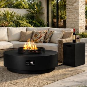 42-inch Propane Fire Pit Table, 65,000BTU Gas Fire Pit Table