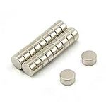 10mm dia x 5mm thick Ultra High Performance N52 Neodymium Magnet - 3.2kg pull ( Pack of 10 )