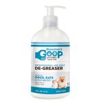 Groomer's GOOP Pet De-Greaser, 16 oz - Unscented Lotion for Long-haired Dogs and Cats, Removes Tough Stains, Grease, Oil, Skunk Musk, Tar, Sap, Ear Wax, Ear Medicine