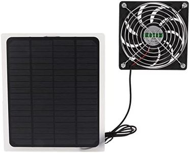 Solar Panel Fan Kit, 10W USB 5V / DC 18V Waterproof Solar Powered Fan Kit, Outdoor Solar Exhaust Fan with 197cm/77.6in Cable for Greenhouse, Chicken Coops, Shed, Pet House, Window Exhaust