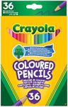 CRAYOLA Colouring Pencils - Assorted Colours (Pack of 36) | A Must-Have for All Kids Arts & Crafts Sets | Ideal for Kids Aged 3+