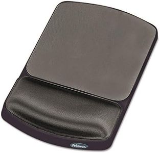 Fellowes Gel Wrist Rest and Mouse Pad, Graphite/Platinum (91741)