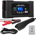 DIGISHUO 36V Golf cart Charger 18-Amp Smart Charger with RXV Plug 36V18Amp/48V13Amp Car Battery Charger,Trickle Charger,Lithium,LiFePO4,Lead-Acid AGM/Gel/SLA for EZGO RXV & TXT,Car, Boat