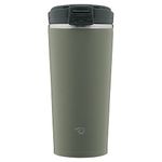 ZOJIRUSHI Stainless Steel Vacuum Carry Tumbler SX-KA30-HM | Seamless Flip Type | Forest Gray | 300ml