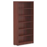 Lorell Bookcase, P2 Particleboard, Mahogany Surface, Laminate Surface, One Size