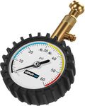 Tire Pressure Gauge for Cars - Large Dial Numbers & 360° Swivel Chuck, Accurate Air Pressure Gauge for Tires - 60 PSI