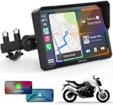 Carpuride W702 Motorcycle GPS Carplay Screen, Wireless CarPlay & Android Auto Car Stereo for Motorbike, 7" Waterproof Touchscreen, Dual Bluetooth, Siri,Navigation Screen