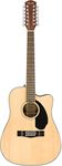 Fender 12-String Acoustic Guitar, with 2-Year Warranty, with Fishman Acoustic Guitar Pickup with Tuner and Equalizer, Rounded Walnut Fingerboard, Glossed Natural Finish, Mahogany Construction