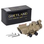 Goetland Rifle Scope 4x32 Prism Sight Scope Optic Blue Green Red Illuminated BDC Reticle SFP for Airsoft Hunting Tactical
