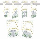 6 Hanger Dividers Baby Closet Size Dividers - Elephant Baby Closet Dividers, Baby Closet Organizer For Nursery Organization, Baby Essentials For Newborn Essentials, Nursery Closet Dividers Girl or Boy