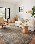 Loloi II Adrian Collection ADR-03 Terracotta/Multi, Traditional 7'-6" x 9'-6" Area Rug