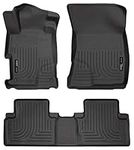 Husky Liners Custom Fit WeatherBeater Molded Front and Second Seat Floor Liner Set for Select Honda Civic Models (Black)