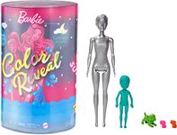 Barbie Color Reveal Set with 50+ Surprises Including 2 Dolls, 3 Pets & 36 Slumber Party-Themed Accessories; 28 Mystery Bags Contain Surprise; Gift for Kids 3 Years & Older