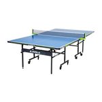 JOOLA Table Tennis Table with Waterproof Net Set| All Weather Aluminum Composite Ping Pong Table for Tournament Quality Play| Indoor & Outdoor Compatible| 10 Minute Easy Assembly, Size: One size, Blue