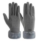 Womens Winter Warm Touchscreen Texting Gloves with Thermal Fleece Lined for Cold Weather