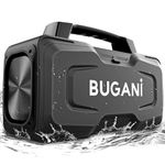 Bluetooth Speaker, BUGANI Super Powerful Loud Speaker 80W, Portable Wireless Speakers with Subwoofer, IPX7 Waterproof Speaker Support Mic AUX Power Bank, Long Playtime for Outdoor, Black